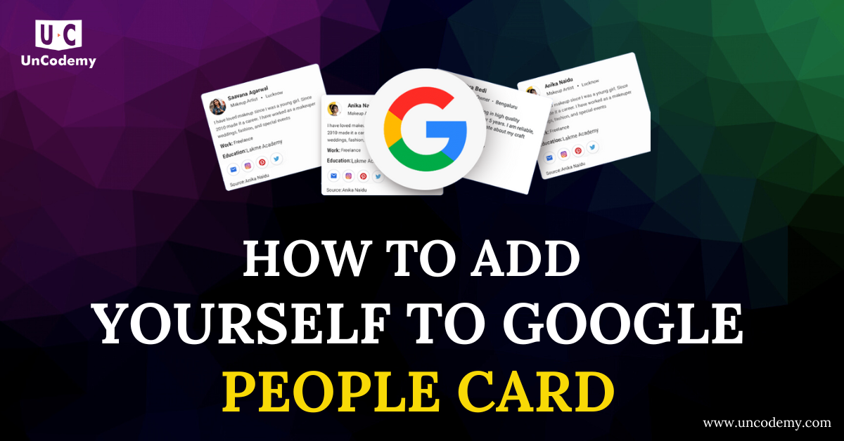 Add Yourself to Google people card